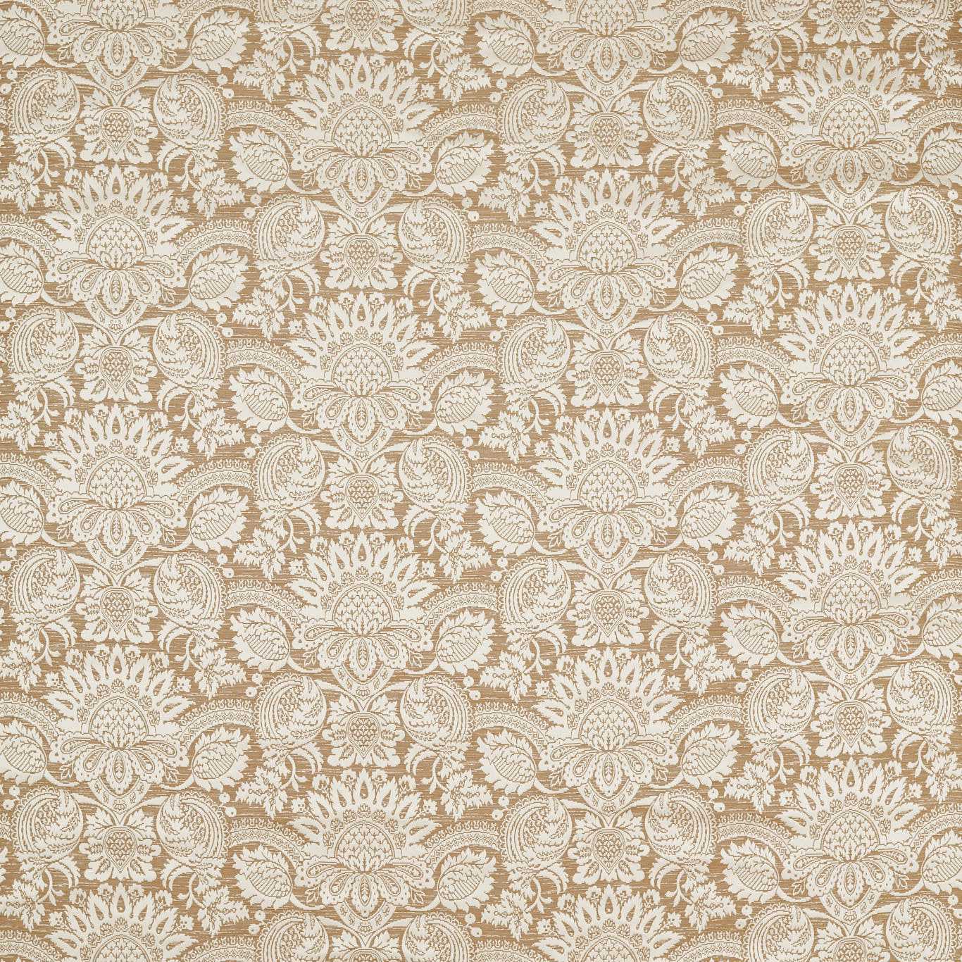 Zoffany Pomegranate Brocatelle Pale Gold Fabric Sample ZSUF333384