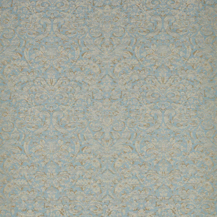 Zoffany Knole Damask Stockholm Blue Fabric Sample ZSUF333392