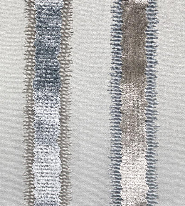 Old World Weavers Tai Lao Stripe Mist Fabric Sample ZSVELZ0001