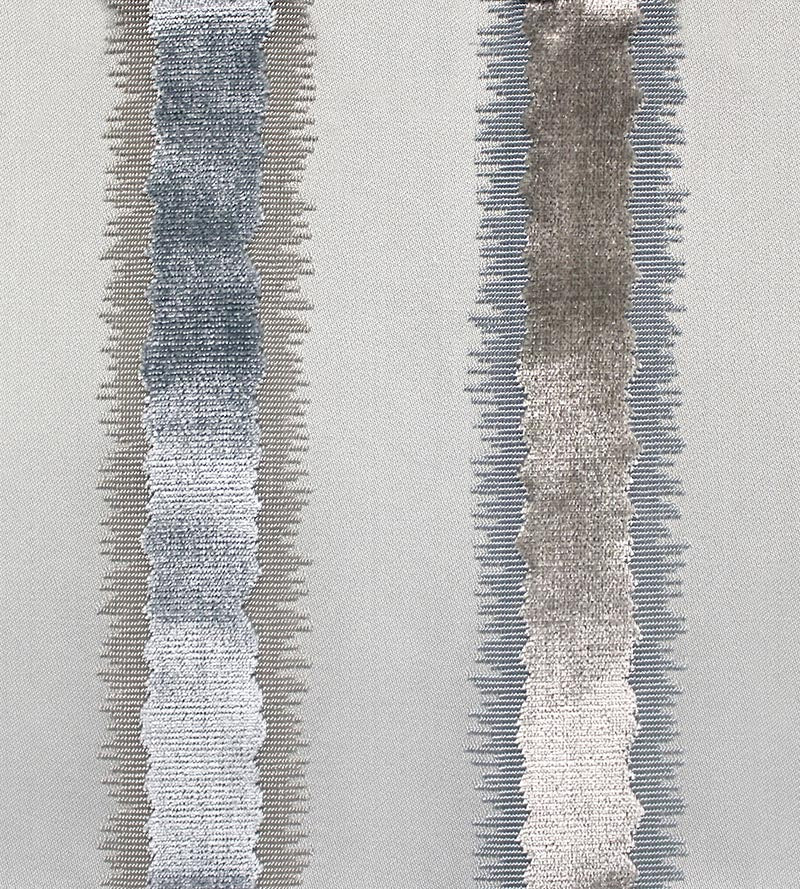 Old World Weavers Tai Lao Stripe Mist Fabric ZSVELZ0001