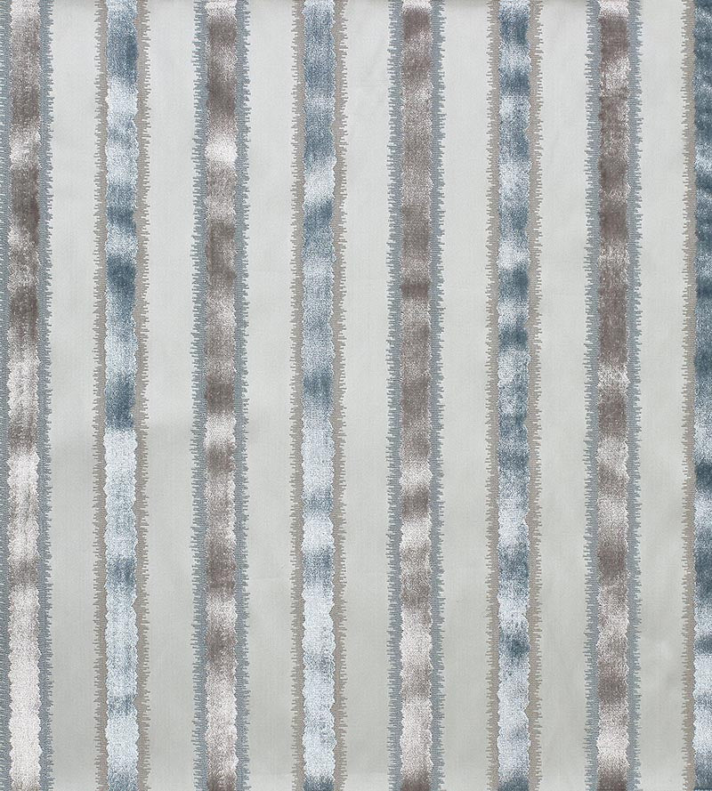 Old World Weavers Tai Lao Stripe Mist Fabric ZSVELZ0001