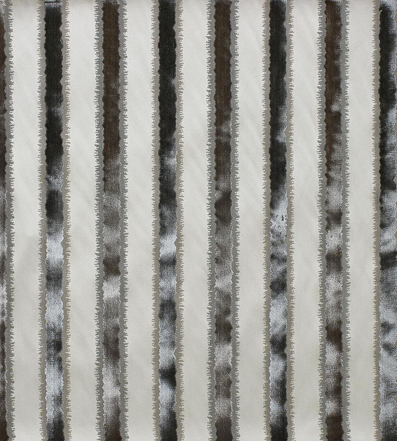 Old World Weavers Tai Lao Stripe Slate Fabric ZSVELZ0002