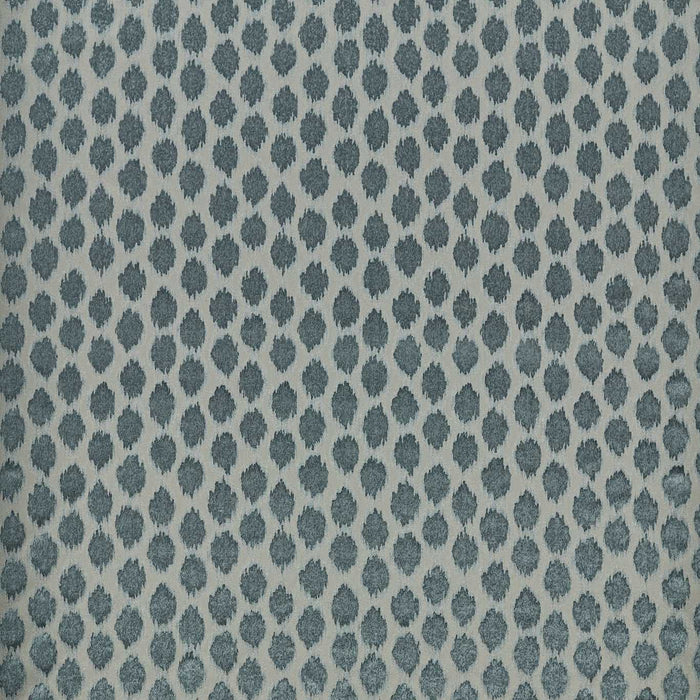 Zoffany Ikat Spot Blue Stone Fabric Sample ZTAC333256