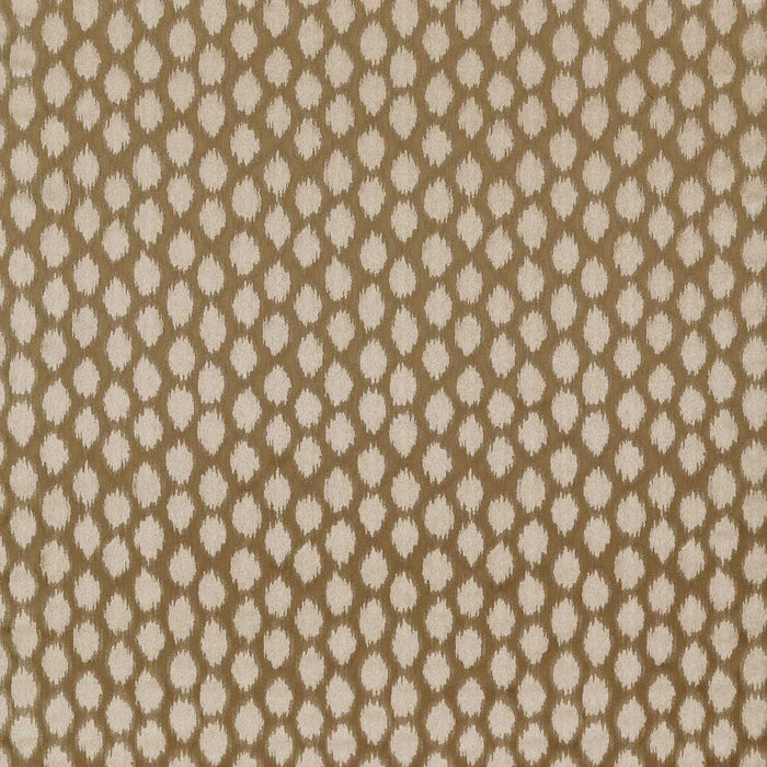 Zoffany Ikat Spot Antique/Gold Fabric Sample ZTAC333258