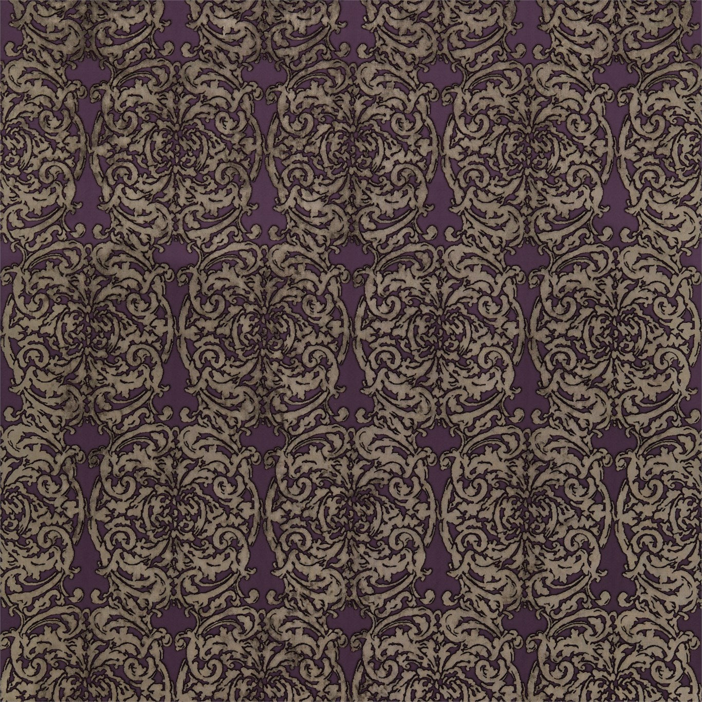 Zoffany Tespi Amethyst/Mole 331211 Fabric Sample ZTES331211