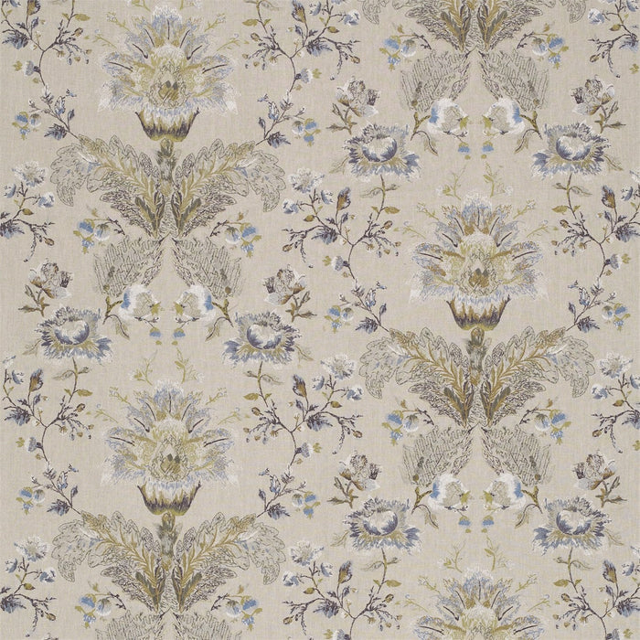 Zoffany Stitch Damask Mineral Fabric Sample ZTES331214