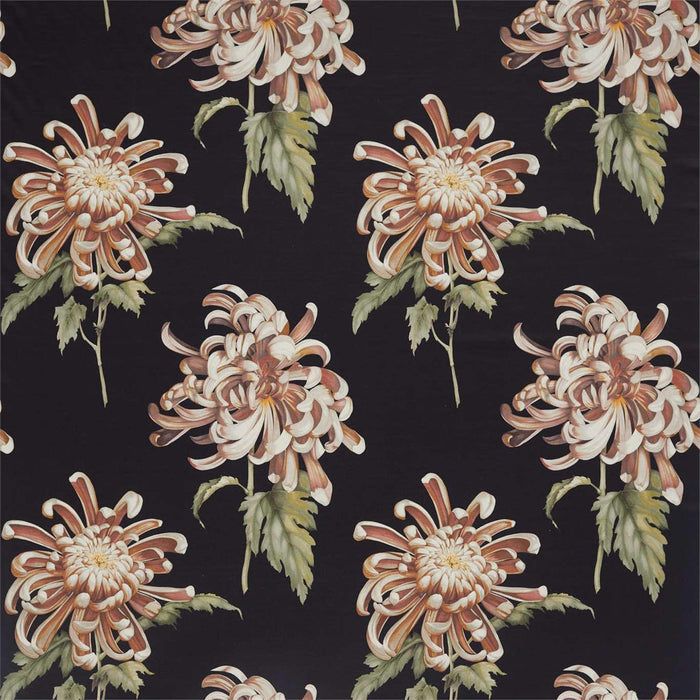 Zoffany Evelyn Koi/Vine Black Fabric Sample ZTOT322643