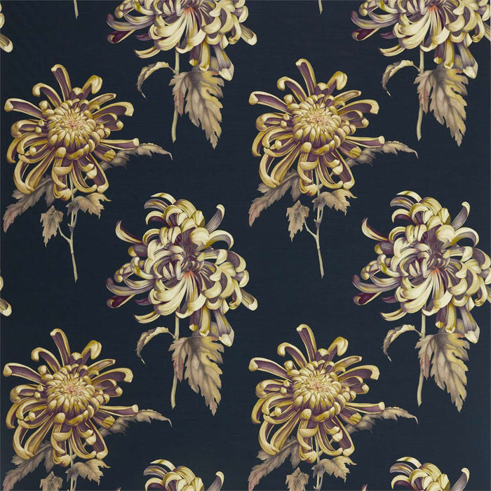 Zoffany Evelyn Tigers Eye/Ink Fabric Sample ZTOT322644
