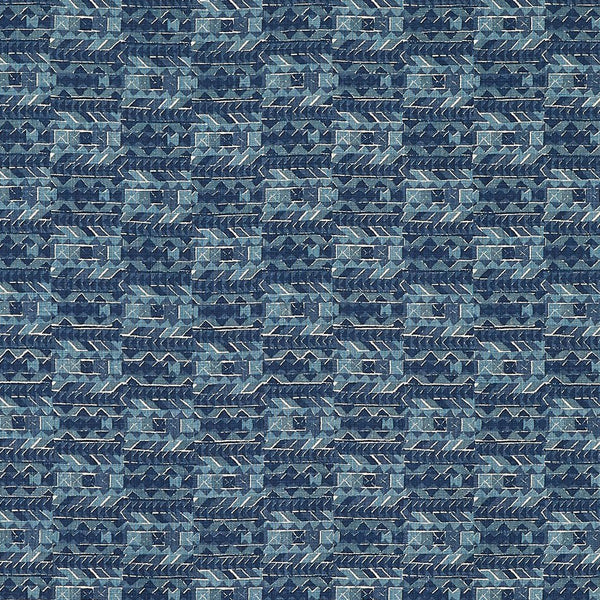 Peter Dunham Zaya Blue/Blue Fabric Sample 111ZYA01