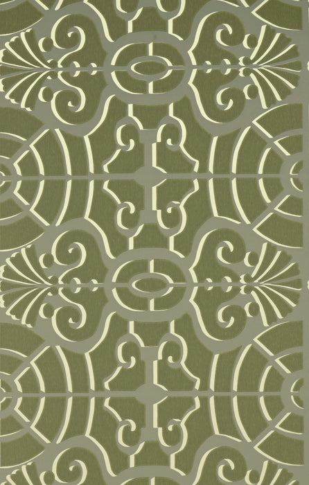 Pierre Frey L'allee du roi Epinard Wallpaper Sample FP272003