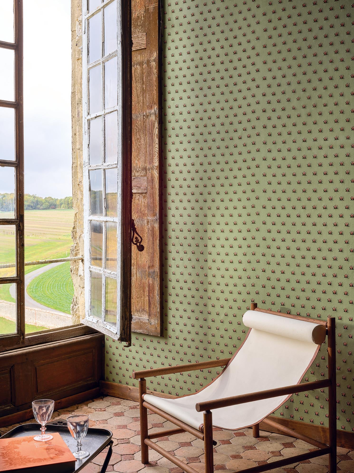 Braquenie Coulonges Contrefond Amandine Fabric Sample B7660003