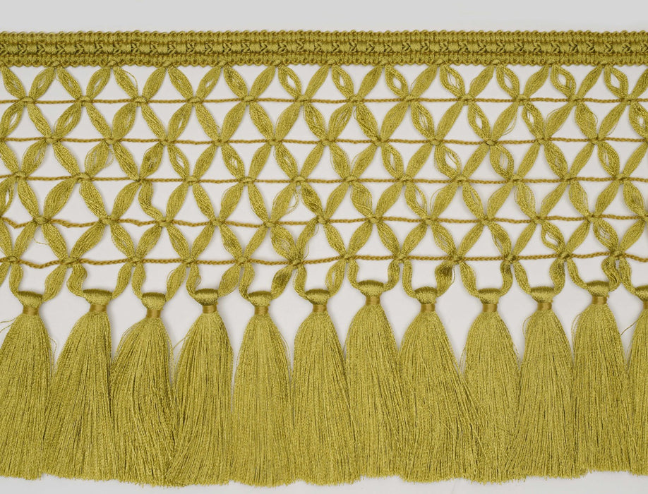 Jim Thompson Ornamenta Tassel Fringe  Chartreuse Trim Sample JT030032012