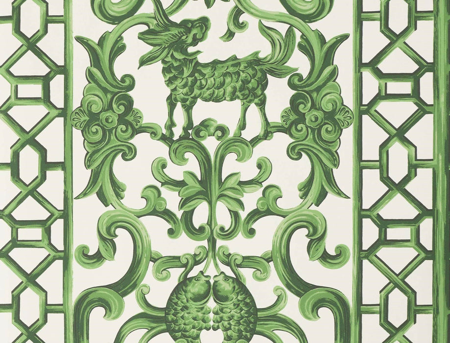 Jim Thompson Xanadu  Emerald Wallpaper Sample JT021069004