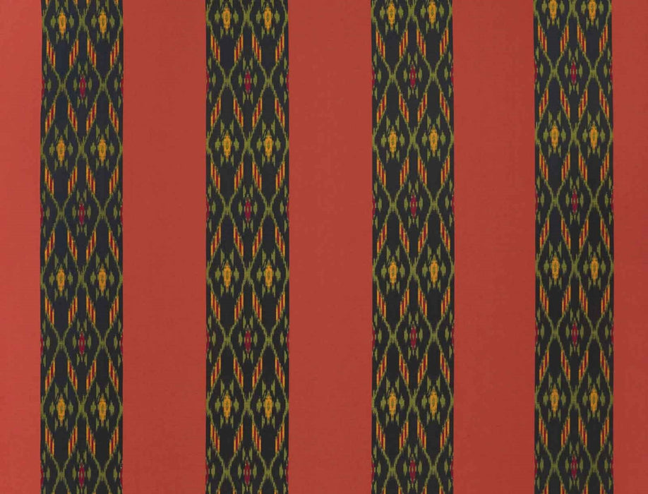 Jim Thompson Patola Stripe Henna Fabric JT013868004
