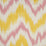 Jim Thompson Zigzag Coral Fabric Sample JT013947003