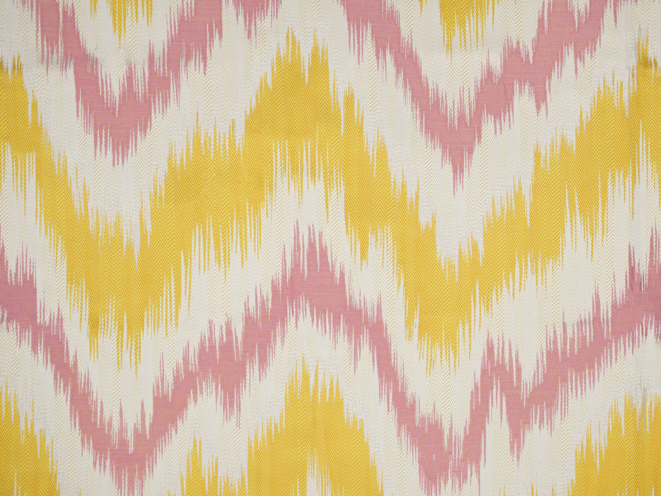 Jim Thompson Zigzag Coral Fabric Sample JT013947003