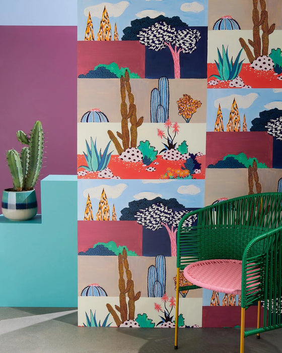 Pierre Frey Riad Multicolore Wallpaper Sample FP002001