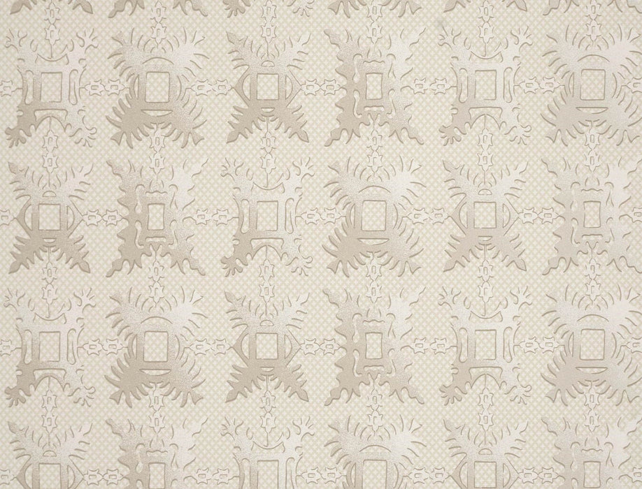 Jim Thompson Snowflake  Oyster Wallpaper Sample JT021068001