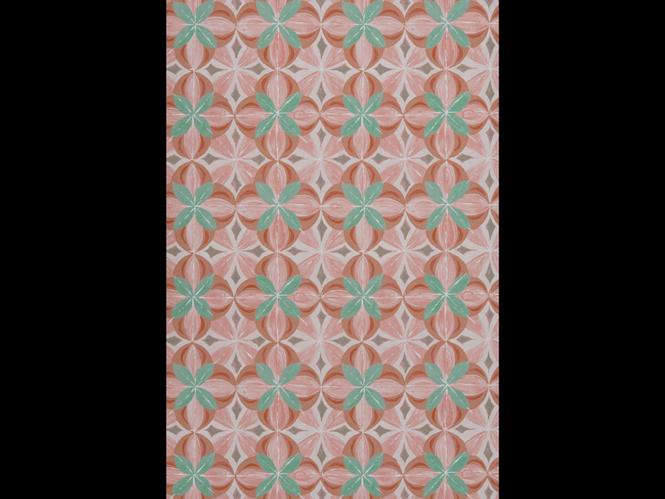 Jim Thompson Constantinople  (Non-Woven) Peach Wallpaper Sample JT021083001