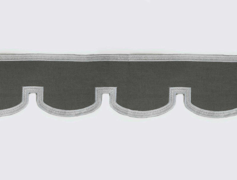 Jim Thompson Duquette Valancia Border  Charcoal Trim Sample JT030056004