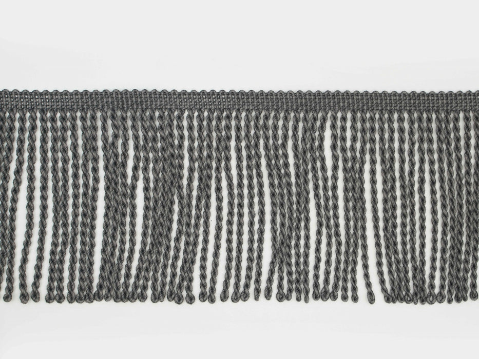 Jim Thompson Solstice Bullion Fringe Charcoal Trim Sample JT030062008