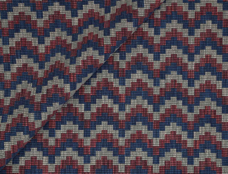 No.9 Thompson Cordillera Blue And Red Fabric Sample N9012339003