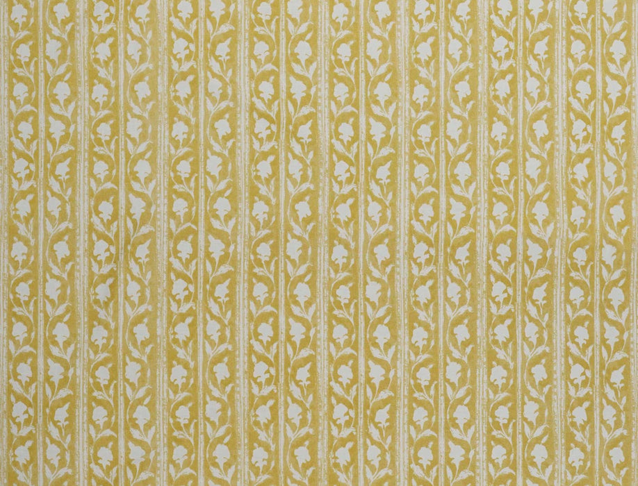 No.9 Thompson Jasmine Stripe Sunflower Fabric Sample N9012302004O