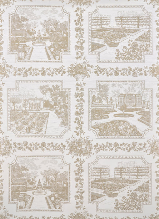 Pierre Frey Les quatre potagers Travertin Wallpaper FP284001