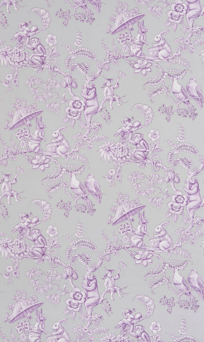 Pierre Frey Ouistitis & Co Guimauve Wallpaper Sample FP345003