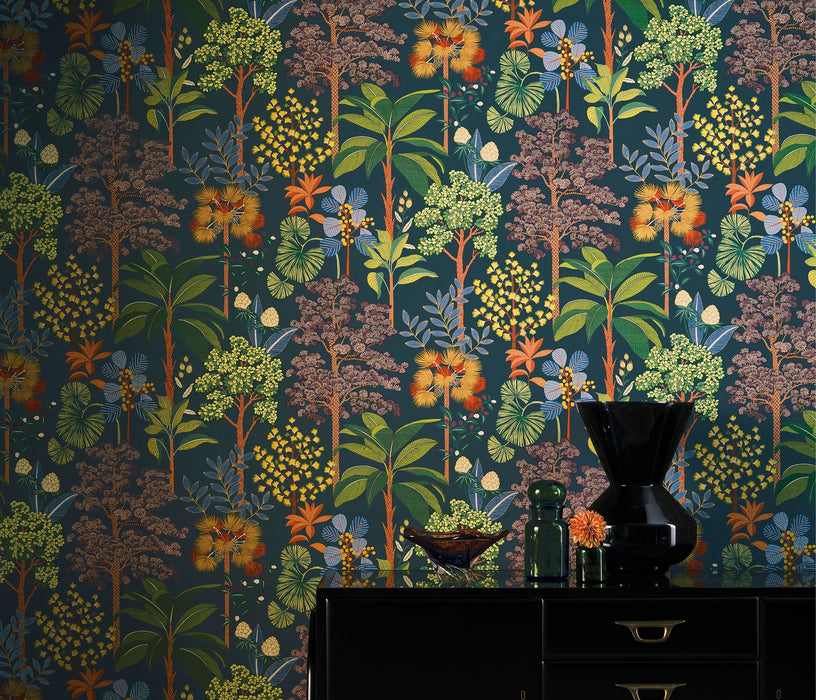 Osborne & Little Arboreta Ivory / Sage Wallpaper W8125-03