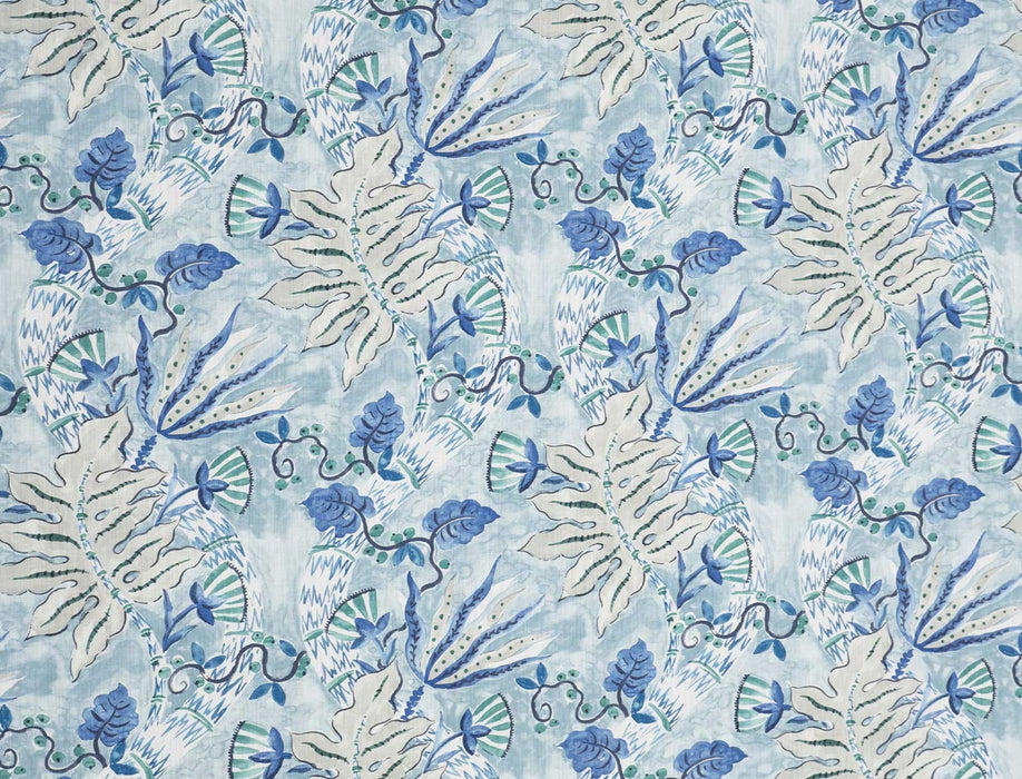 No.9 Thompson Marine Flower Ocean Fabric Sample N9012328002