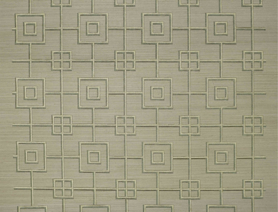 Jim Thompson Shadowbox  Greige Wallpaper Sample JT021074003