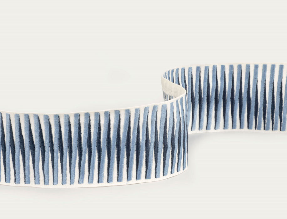 No.9 Thompson Harmonica Border  Denim Trim Sample N9031023003