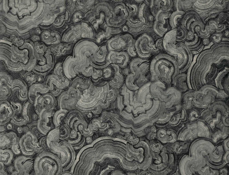 Jim Thompson Malachite  Grey Agate Wallpaper Sample JT021066002