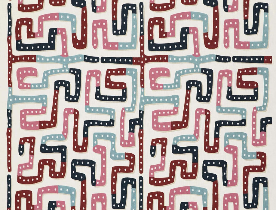 No.9 Thompson Moonstone Raspberry Fabric Sample N9012294002