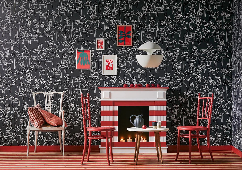 Pierre Frey Dalecarlie Azur Wallpaper Sample FP223001