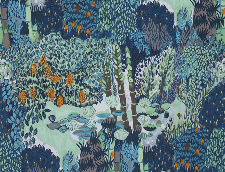 Jim Thompson Melusine Night Garden Fabric JT013689001