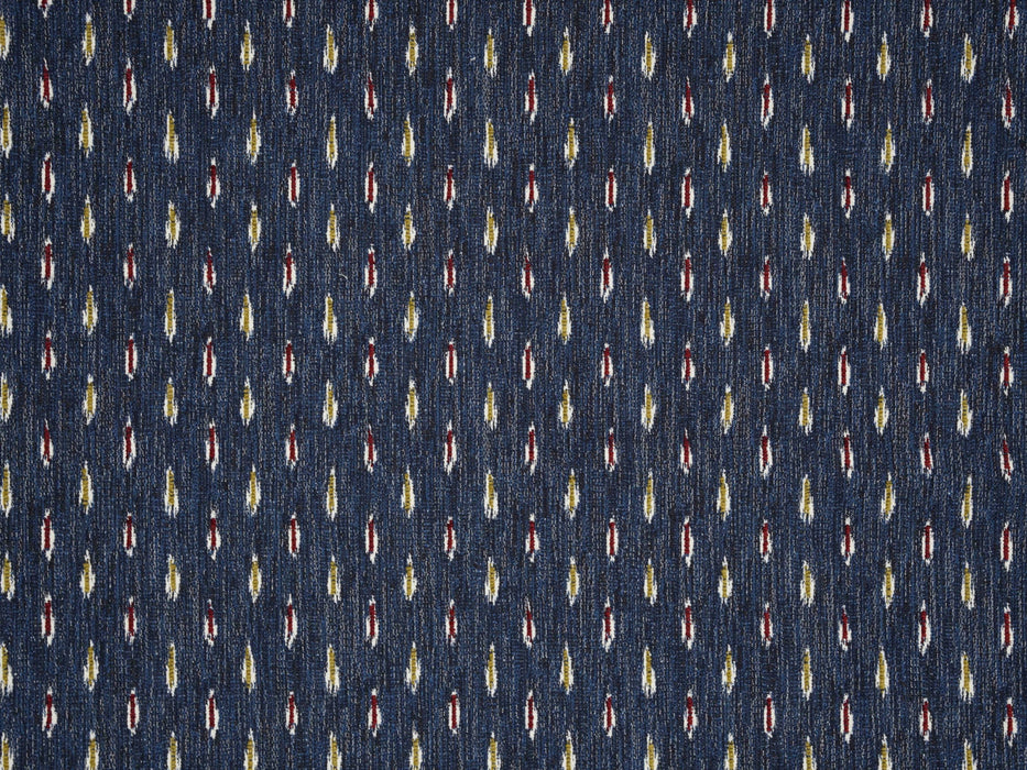 Jim Thompson Karenni Ikat Weave Deep Indigo Fabric Sample JT013913005