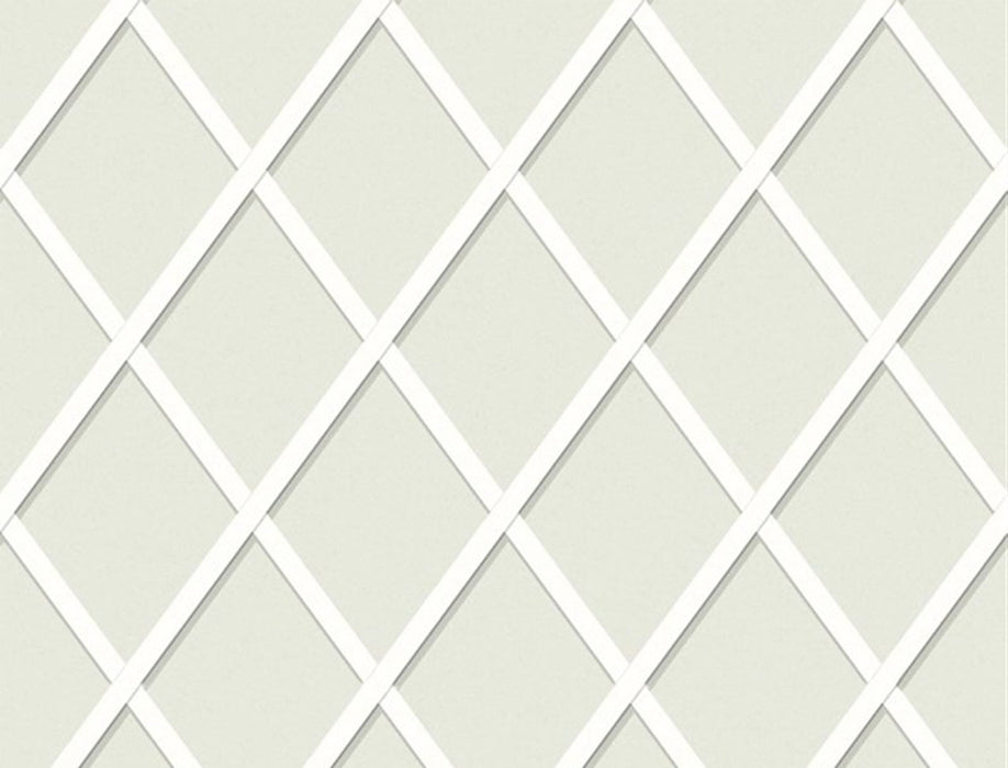 No.9 Thompson Trellis  Silver Ghost Wallpaper Sample N9021024002