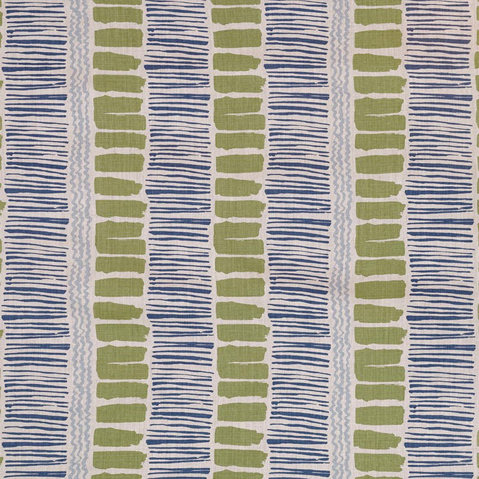 Lee Jofa Saltaire Lime/Indigo/Blue Fabric Sample BFC-3624.235.0