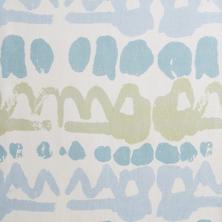 Lee Jofa Altamira Lime/Blue Fabric Sample BFC-3649.2313.0