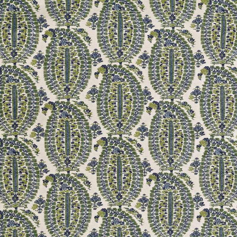 Lee Jofa Anoushka Blue/Green Fabric Sample BFC-3660.523.0