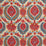 Brunschwig & Fils Zenobia Linen Print Pompeian Red/Blue Fabric Sample BR-700018.147.0