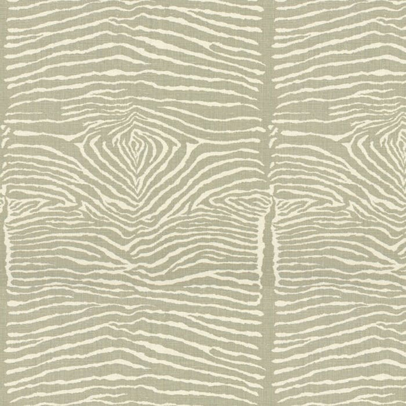 Brunschwig & Fils Le Zebre Pewter Fabric Sample BR-79168.11.0