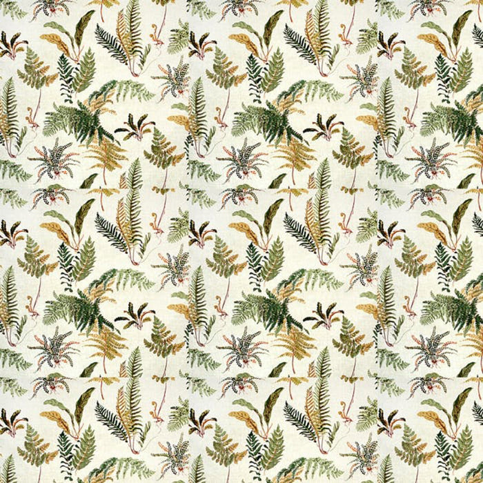 Brunschwig & Fils Les Fougeres Ivory Fabric Sample BR-79305.008.0