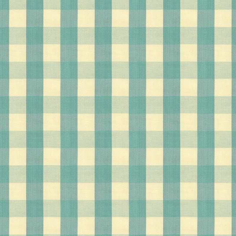 Brunschwig & Fils Carsten Check Aqua Fabric Sample BR-89149.513.0