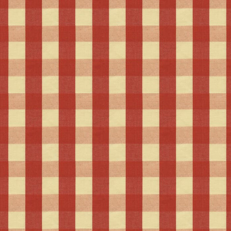 Brunschwig & Fils Carsten Check Pomegranate Fabric Sample BR-89149.9.0
