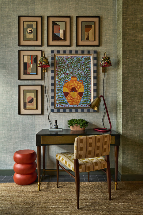 Christopher Farr Bulu Fuchsia Wallpaper