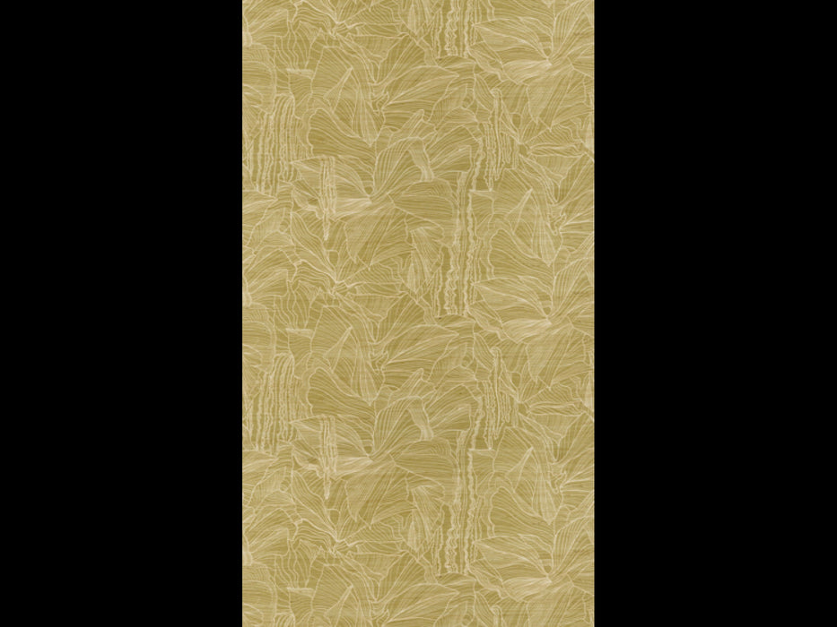 Jim Thompson Odora Foliage Wallcovering Gold Leaf Wallpaper Sample JT021093001
