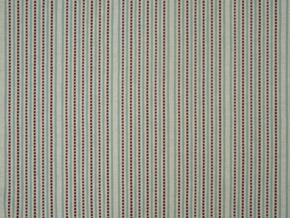 No.9 Thompson Hammam Stripe Crimson Sky Fabric Sample N9012417007 